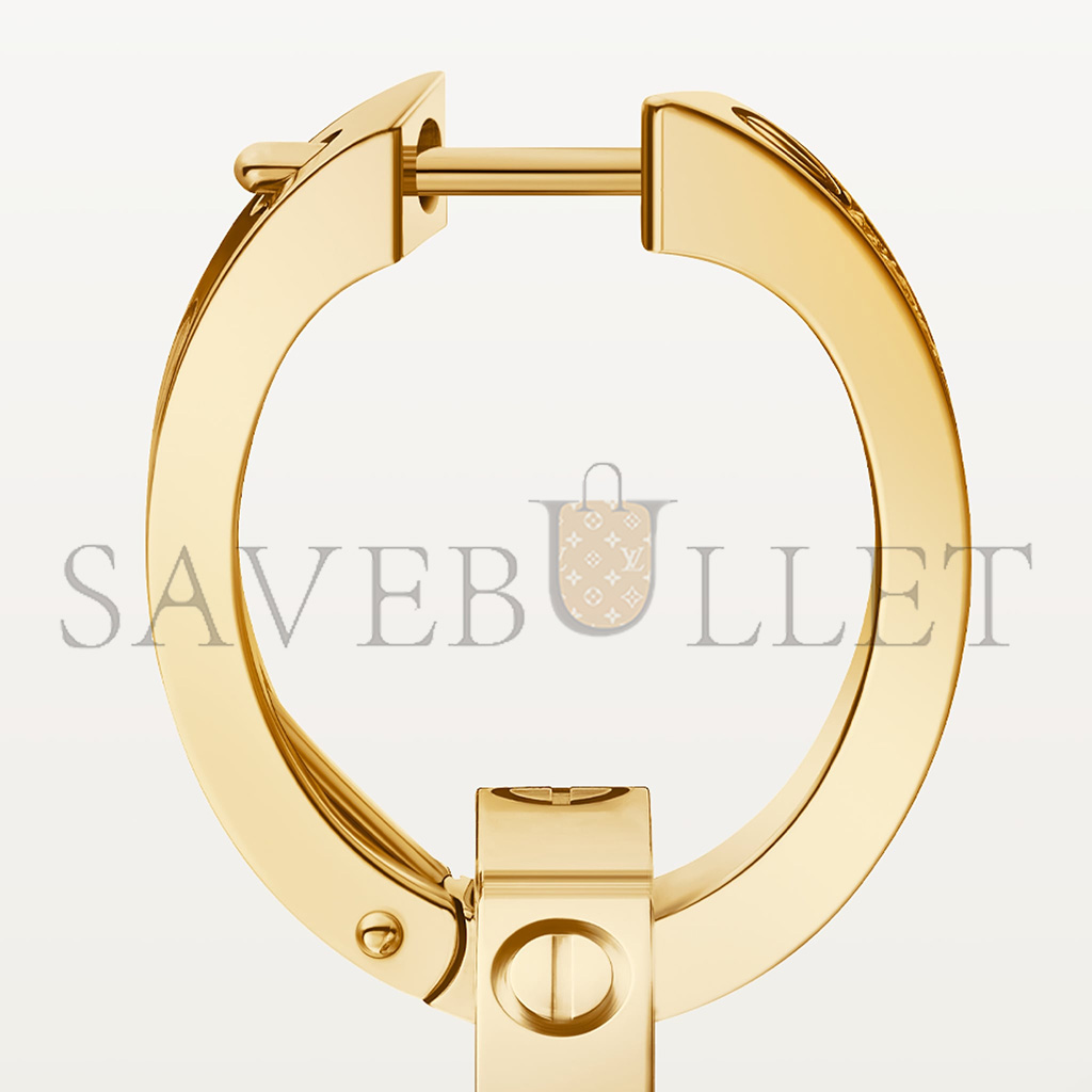 Ca*t*er love yellow gold earrings b8301499